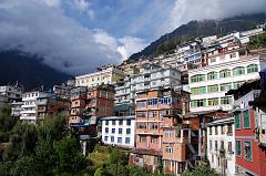 11 Zhangmu Tibet Zhangmu (Tib. Dram, Nep. Khasa, 2300m) is the Tibet border town just across from Kodari and is a major trading post between Tibet and Nepal. Zhangmu is built on a steep uphill street that twists through town in a series of tight switchbacks, lined with private homes, shops, restaurants and government buildings.